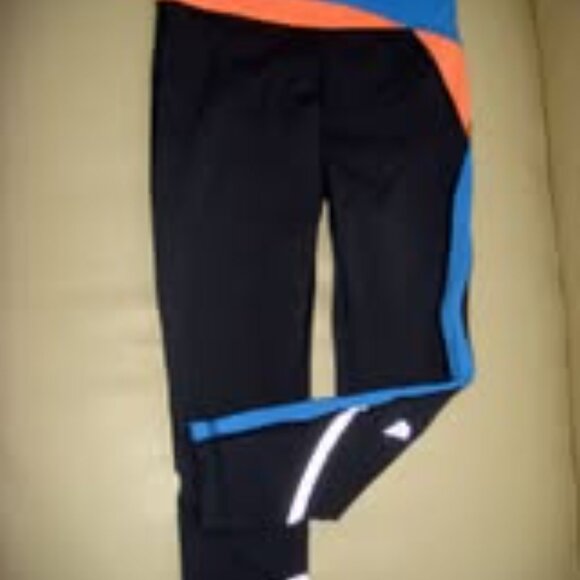Ivivva by Lululemon🍋ankle leggings grey blue orange pocket on the back size 7 - Picture 4 of 4